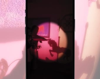 Dromerig telefoonbehang | Romantisch vintage lockscreen (digitale download)