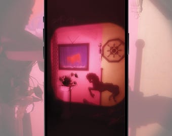 Dromerig meisjesbehang slaapkamer behang | Romantisch vintage lockscreen (digitale download)