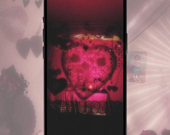 Romantisch valentijnshartenbehang | Geprojecteerd licht Dreamscape (digitale download)
