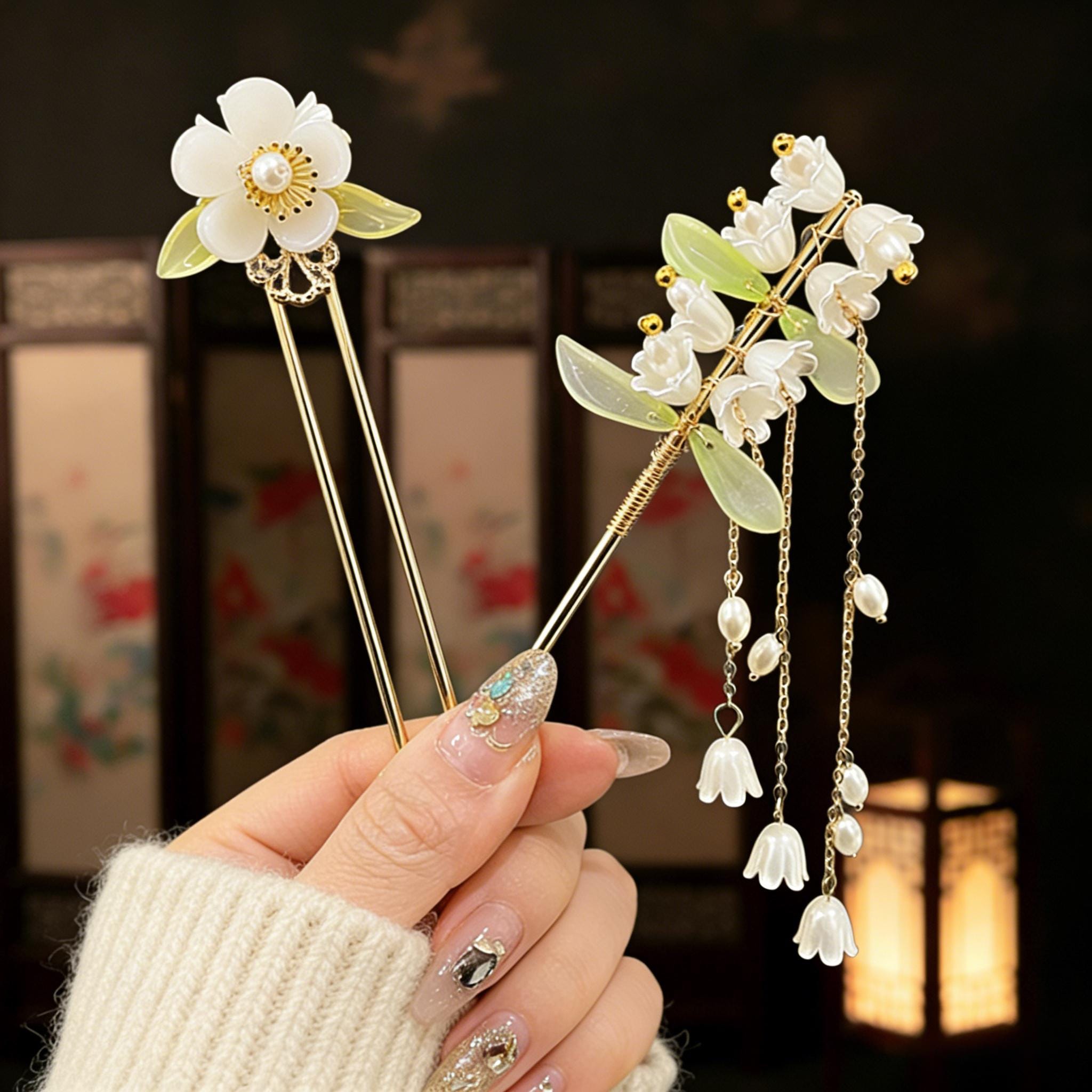 Camellia Hairpin - Etsy
