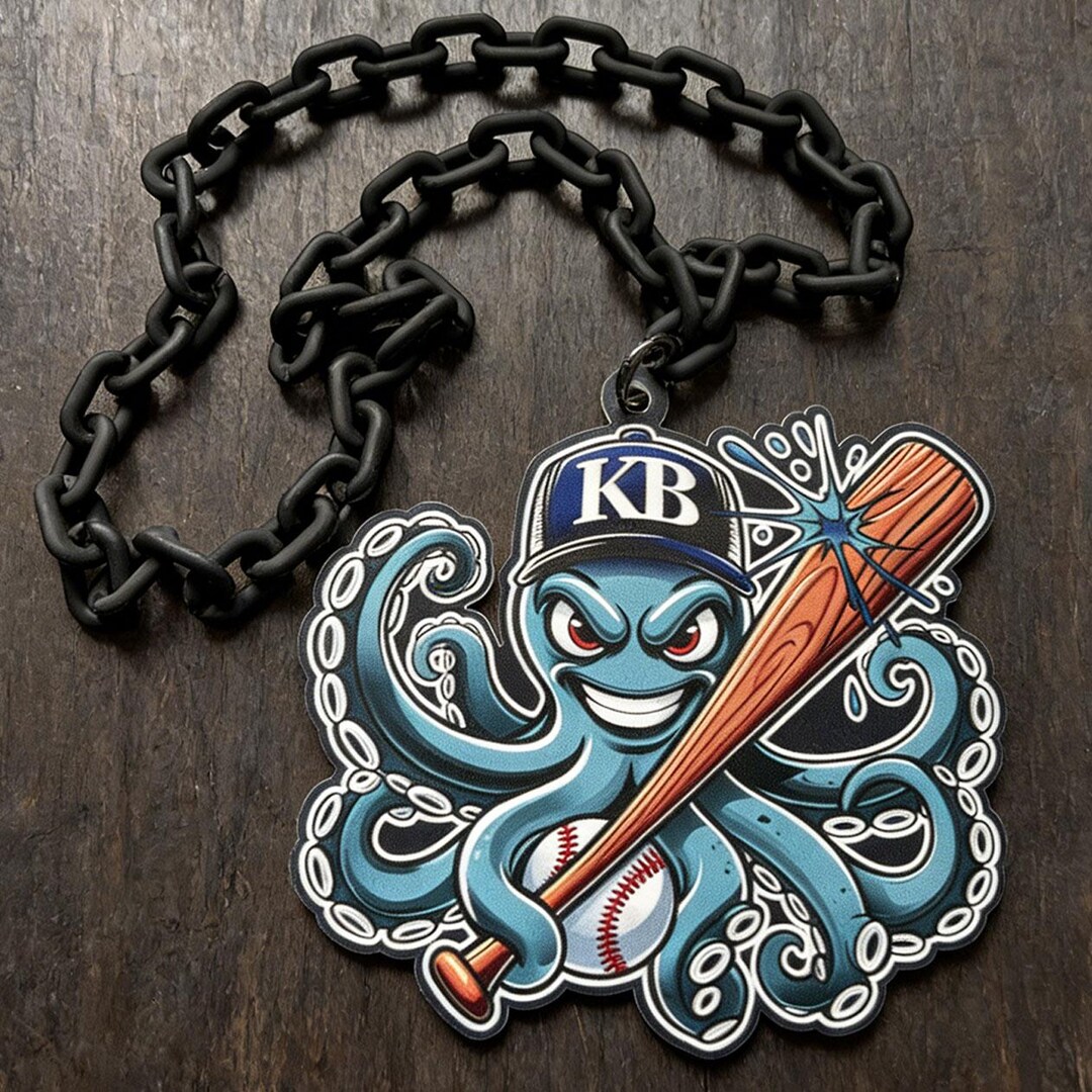 Custom Sports Team Logo Chain Necklace，swag Rally MVP Award Baseball ...