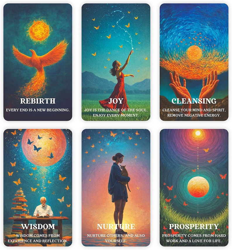 Oracle Cards Deck 54 Cards, Beginner Self Reflection Inner Healing Spiritual Growth Card imagem 3
