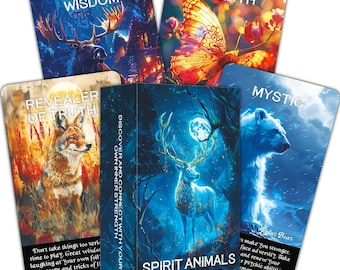 Spirit Animals Oracle Deck Intuition Healing Cards for Beginners Personal Growth