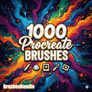 1000 Procreate Brushes, Procreate Brushes collection, Creative Bundle,Mega Brushes, Ultimate Procreate Brushes, Texture and Paint Brushes