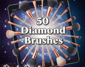 Plus de 50 pinceaux en diamant pour procréer, collection de pinceaux en diamant ultime, ensemble de pinceaux Diamond glow, pinceaux en diamant radieux, ensemble de pinceaux de rêve en diamant