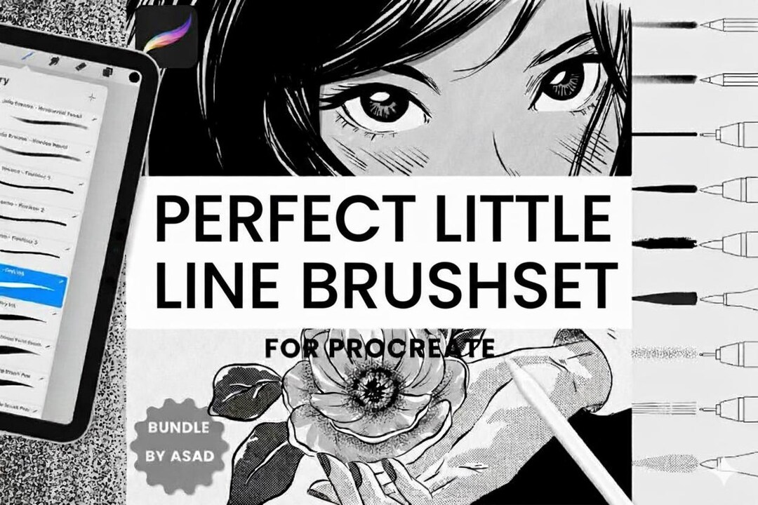 Perfect Little Line Brushset,fine Line Collection, Smooth & Simple ...