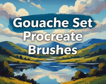 Ensemble gouache, pinceaux procréer, pinceaux gouache, kit gouache, collection de pinceaux gouache, ensemble gouache réaliste, pinceaux mélangeurs