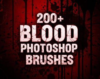 Plus de 200 éclaboussures de sang Pinceaux Photoshop, Collection de gouttes et de taches, Pinceaux photoshop, Pinceaux de conception Photoshop et Jeu de pinceaux Photoshop