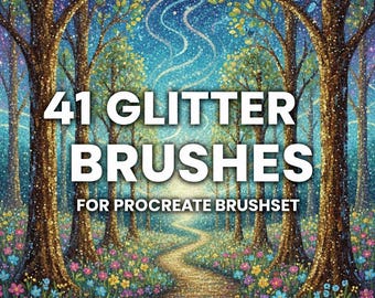 Ensemble de 41 pinceaux scintillants pour procréer