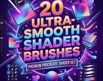 20 pinceaux d'ombrage super lisses pour procréer, jeu de pinceaux d'ombrage, mélange, pinceaux de dégradé, pinceaux d'illustration, collection de pinceaux