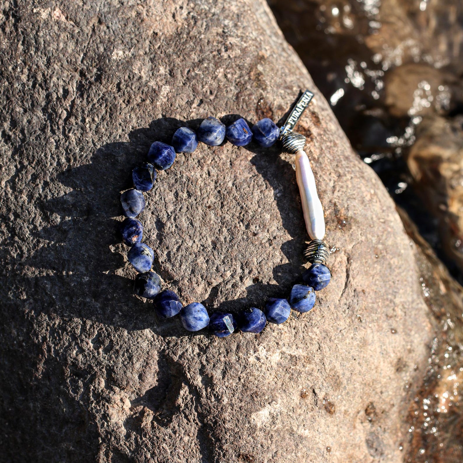 GORGEOUS GEORGE BRACELET - OCEAN BLUE-VELVET RED-BLACK main image 0