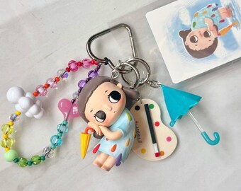 Pop Mart Star Bag Charm: Handmade Keychain Car Pendant - Etsy