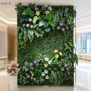 3D人工グリーン植物壁装飾：ホーム＆ストアインテリア