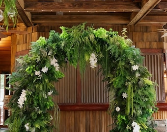 8ft Artificial Flower Arch With Stand: Forest Theme Wedding Backdrop
