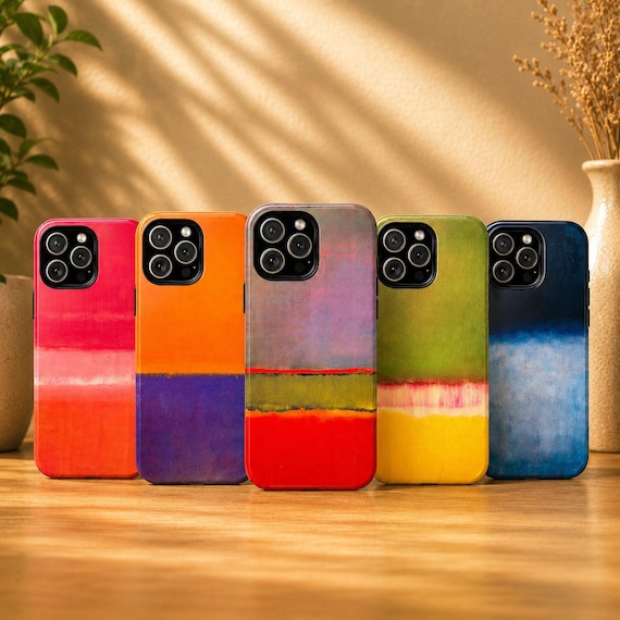 Mark Rothko Phone Case Modern Abstract Art Cover for iPhone 17 Pro, 16, 15, 14, 13, 12 Samsung S25, S24, S23, S22, A16, A26, Pixel 10, 9 Pro