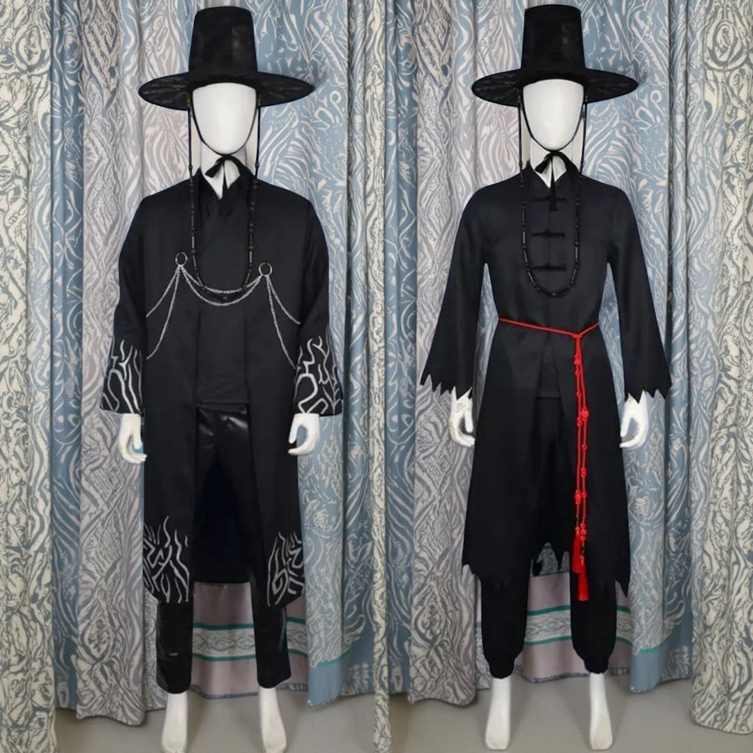 Kpop Demon Hunters Saja Boys Jinu Cosplay Costume Uniform Set Includes
