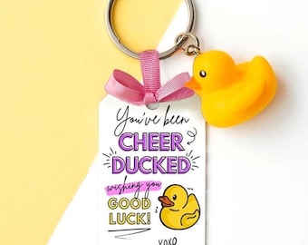 You've Been Cheer Ducked Tag Instant Download Customizable