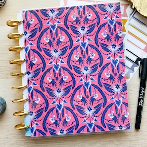 Gold Foil Happy Planner Cover Set | Planner Cover Set for Disc Bound Planners & Notebooks | Tropical Kaleidoscope