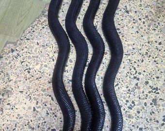 Bastone da passeggio intagliato a mano con serpente nero – Accessorio per costume fantasy gotico