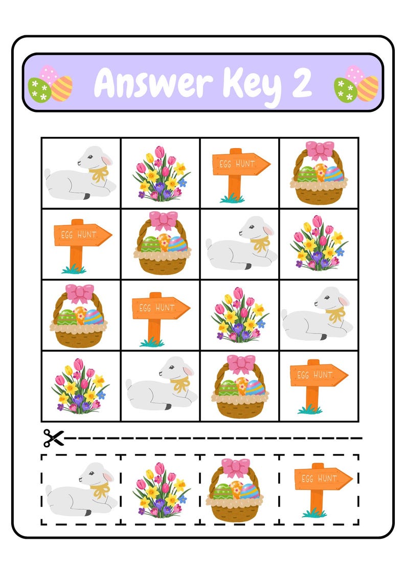 Easter Sudoku Puzzle for Kids | Spring Activity (PDF Printable) - Etsy
