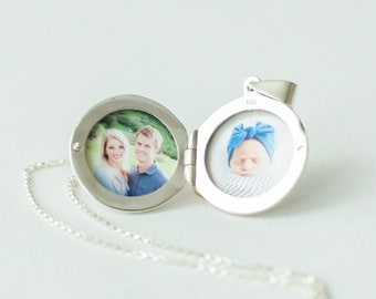 Sterling Silver or Gold Filled Photo Locket - Mothers Locket - Locket with Pictures - Locket Necklace - Mothers Necklace - Bridesmaid Locket