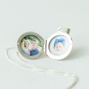 Sterling Silver or Gold Filled Photo Locket - Mothers Locket - Locket with Pictures - Locket Necklace - Mothers Necklace - Bridesmaid Locket