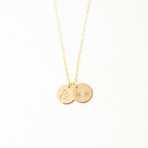 The Emme Big Stacker 13mm Disc Necklace - Choose Your Discs Necklace – Custom Discs Necklace - Add Discs