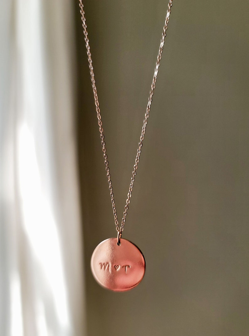 Herr und Frau Halskette Beziehung Halskette Hochzeit Halskette Hochzeitsgeschenk Brautgeschenk Liebe Halskette Frau Geschenk-Geschenke für ihre Rose Gold Bild 6