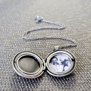 Locket Photo Upgrade Add a photo to your locket Remembrance Locket Add a picture to a locket Photo locket Picture Locket Necklace image 4