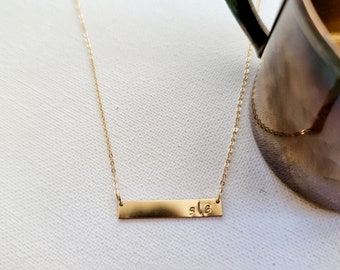 Missionary Mom Bar Necklace - Personalized Bar Necklace - Gold Bar Necklace - Missionary Necklace - Rose Gold Bar Necklace - Silver Necklace