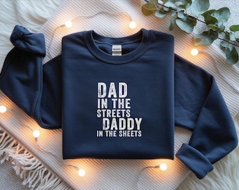 Bluza z nadrukiem "Data na ulicy" "Data w prześcieradłach", zabawna bluza z napisem "Tata", bluza z napisem "Tata", zabawna bluza z kapturem "Tata", prezent dla męża, zabawni mężczyźni, męska