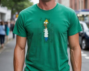 Homer Bush-shirt, terug naar school-shirt, grappige cartoonshirt, grappig leraarsshirt, paarshirt, bestsellers, retroshirt, trendy shirt