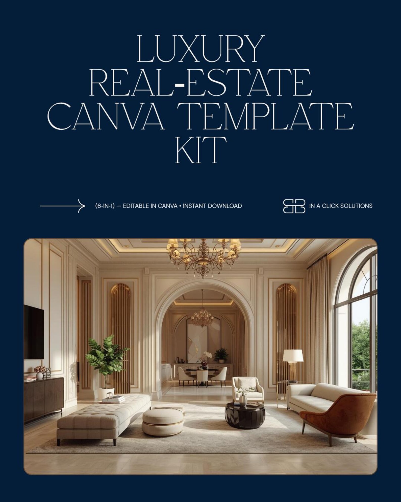 Luxury Real Estate Canva Template Kit: Realtor Branding (digital ...