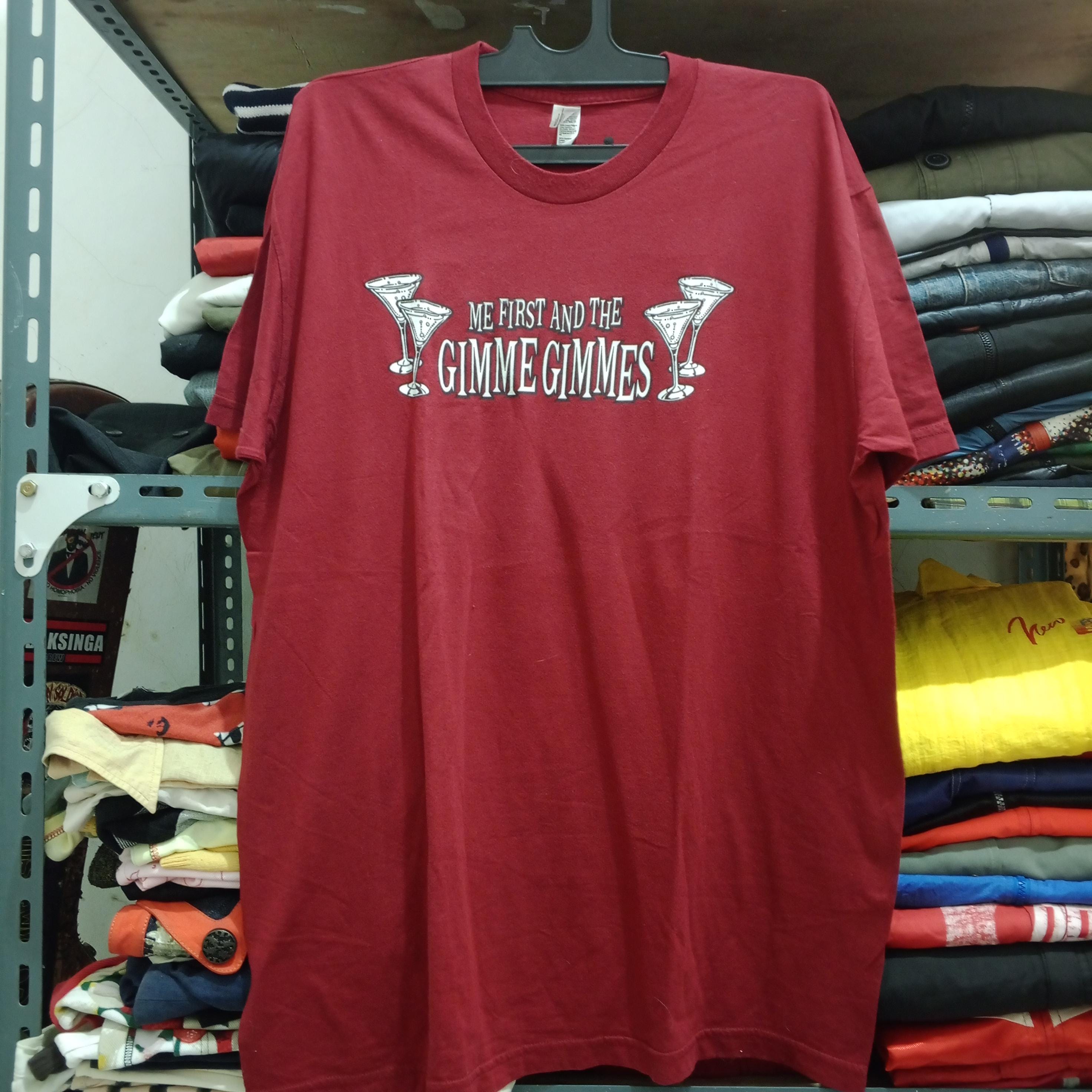 ME FIRST AND THE GIMME GIMMES Tシャツ（XL） VINTAGE Me First And The Gimme Gimmes Men T-Shirt XL Red Our