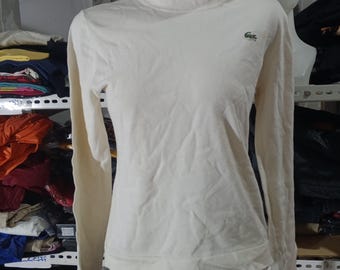 Vintage Lacoste Wool Turtleneck Shirt Sz S/M