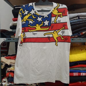 Vintage Keith Harring x Uniqlo Japan Branded Item Designer T-Shirt