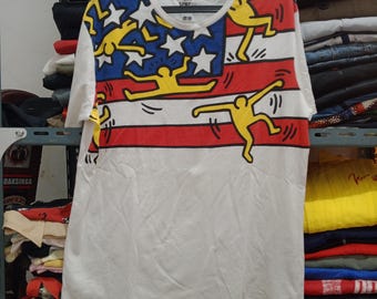 Vintage Keith Harring x Uniqlo Japan Branded Item Designer T-Shirt