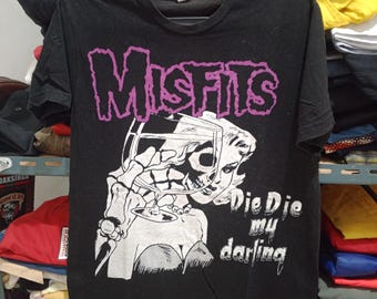 Vintage Misfits Die My Darling Punk T-Shirt - Horror Band Bekleidung