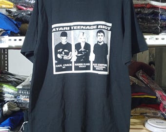 Vintage Atari Teenage Riot Shirt - Red Logo Hardcore Techno Punk
