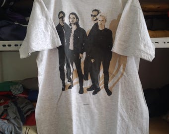 Vintage 90s Depeche Mode Exiter Album Tour Vintage DM T Shirt L New Wave Band Music Tee Rock Single Stiching