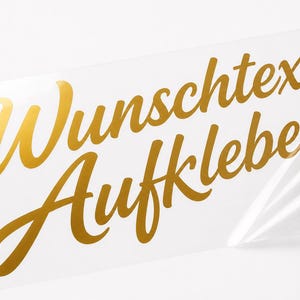 Aufkleber eigener Text DIY Name Sticker Werbung Klebetext Wunschtext Schriftzug