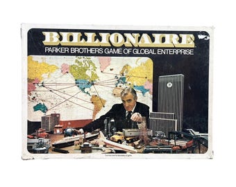 Billionaire Board Game Vintage 1973 Parker Brothers READ