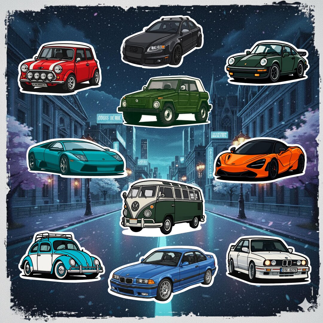 Euro R Sticker Euro Car Stickers: Waterproof Laminated Vinyl (2 New Additions) - Etsy