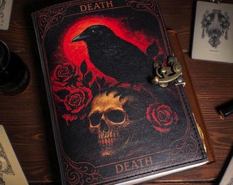The Raven Leather Journal: Gothic Grimoire Book of Shadows