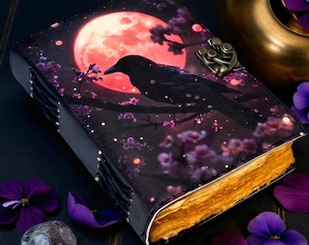 The Raven Leather Journal: Gothic Grimoire Book of Shadows