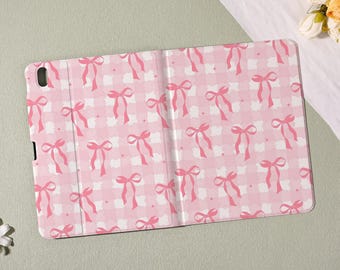 Fresh Pink Series iPad Case with Pencil Holder for iPad Pro 2025/2024 13''/11",Air 7-11/13″,iPad 10/9/8th Cover,iPad Mini 4/5/6/7 Case,Gift