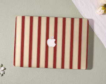 Red Stripes MacBook Case 2025 New Mac Laptop Case for Macbook Pro 14 A3434 M5,Air 15/13/11 Macbook Pro 13/15/14/16 2024 M4 2023 M3 M2