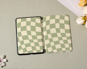 Fresh Green Custom Design Case,Kindle Auto Wake/Sleep Case for Paperwhite 12/11/10th,Kindle Colorsoft Cover,Kobo Clara/Libra Case,with Strap