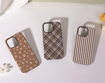 Retro Brown Magsafe Glossy/Matte Soft Case for iPhone 17/16/15/14/13/12Pro,16 Plus/Pro Max,16e/Air,13 12 Mini,X/XS/XR SE,Lightweight Cover