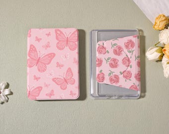 Funda transparente MagSafe en color rosa fresco para Kindle con diseño personalizado, función de encendido y apagado automático para Paperwhite 12/11/10.º, funda Kindle Colorsoft, regalo para ella.